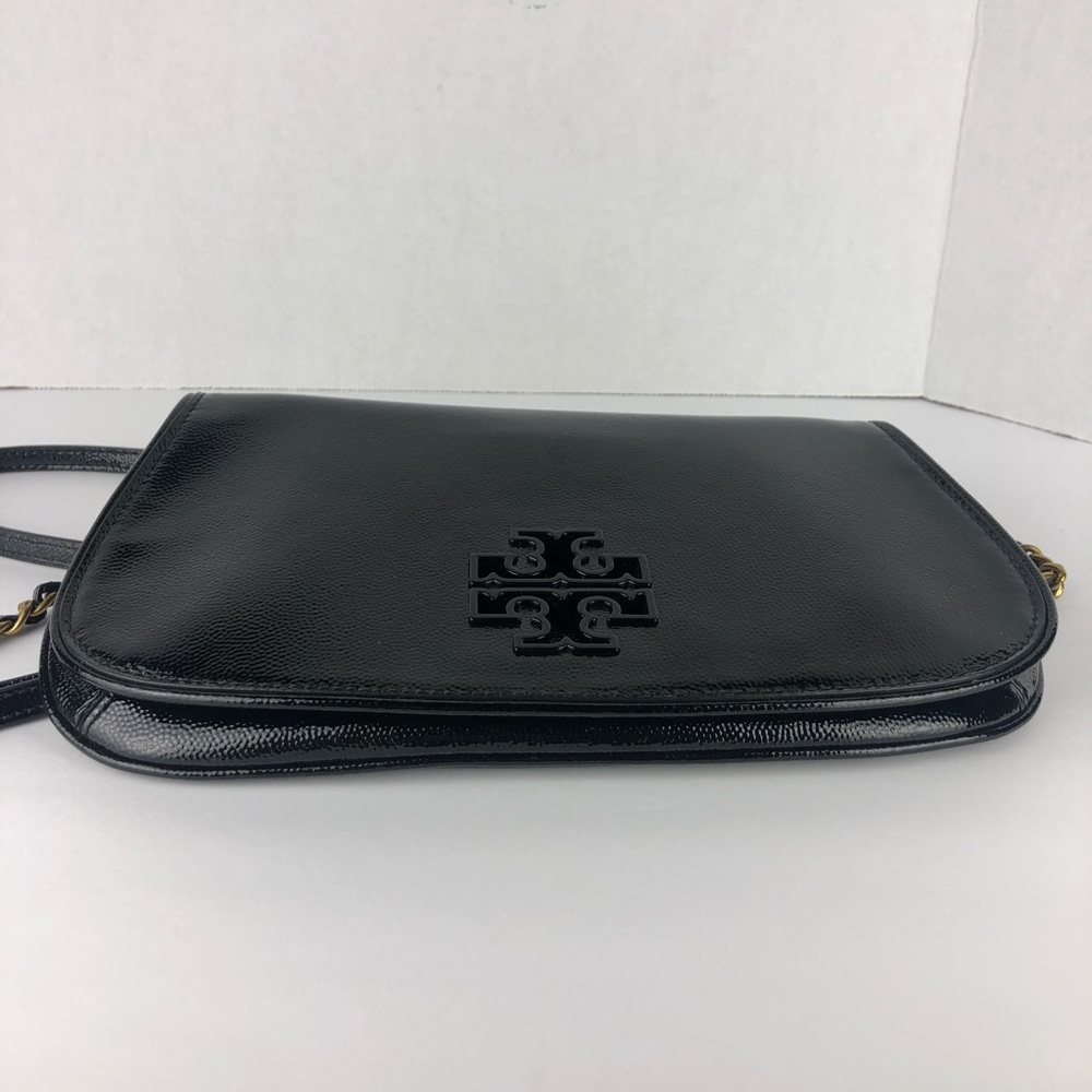 Tory Burch black patent leather clutch/crossbody - Picture 4 of 16